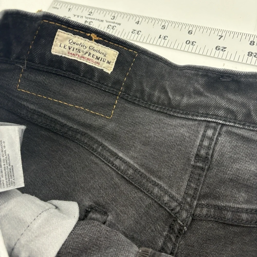 Levis Premium 511 Jeans‎ Faded Black Slim Dark Wash Stretch Men 30X32 (30X31)